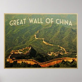 Große Mauer der China Poster