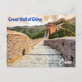 Große Mauer der China Postkarte