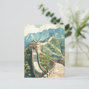 Große Mauer der China Postkarte