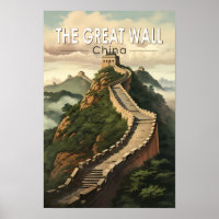 Große Mauer der China Reisen Vintag