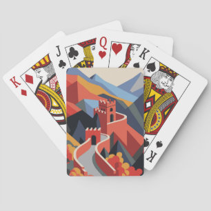 Große Mauer der China Spielkarten