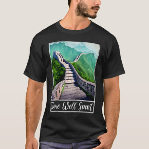 Große Mauer der China Zeit gut verbrachte Raglan T-Shirt