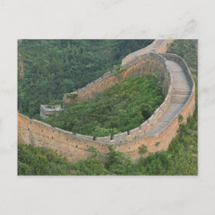 Große Mauer von China bei Jinshanling, China. Postkarte