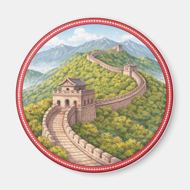 Große Mauer von China Magnet (Vorne)