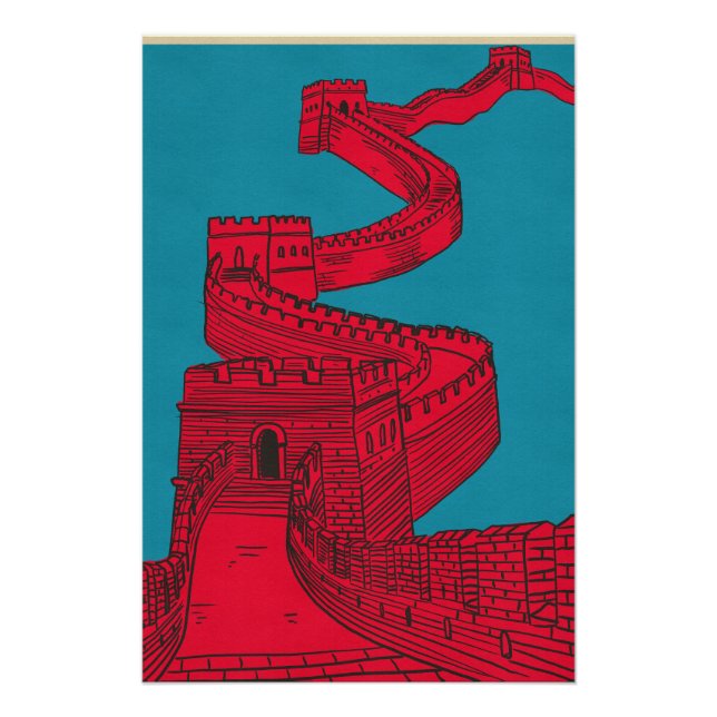 Große Mauer von China Poster (Vorderseite)