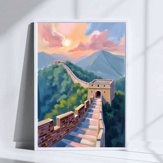 Große Mauer von China | Reise Malerei Poster (Von Creator hochgeladen)