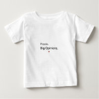 Große Meinungen Baby- und Kleinkind-Shirt