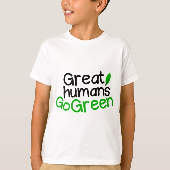 große Menschen grün T-Shirt (Vorderseite)