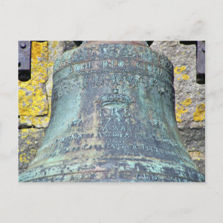 Große Metallglocke Postkarte