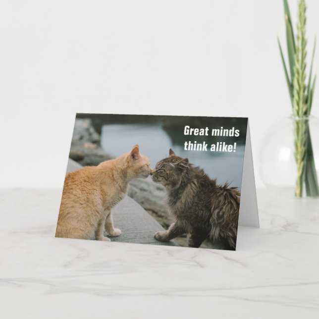 Große Minds denken ähnlich Karte (Vorderseite)