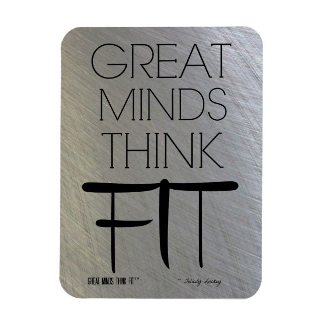 Große Minds denken an Magnet aus Stahl (Vertikal)
