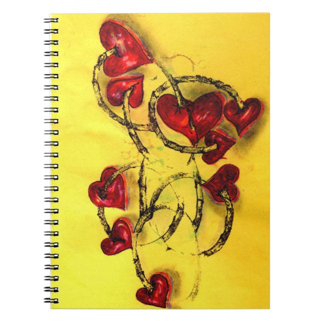 Große moderne Kunstarbeit für Notizblock (Vorderseite)