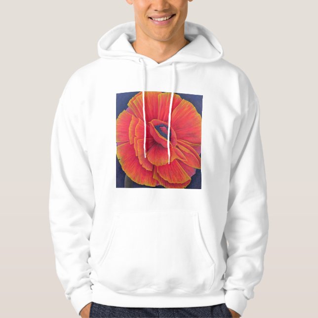 Große Mohnblume 2003 Hoodie (Vorderseite)