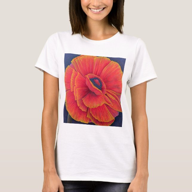 Große Mohnblume 2003 T-Shirt (Vorderseite)