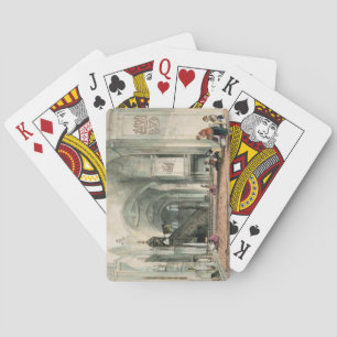 Große Moschee in Brussa, Platte 24 von "Illustrati Spielkarten