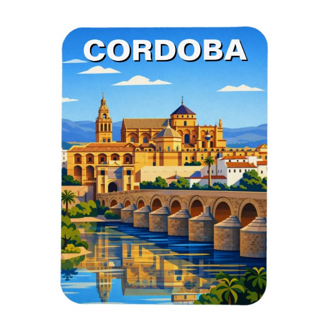 Große Moschee von Córdoba Spanien Magnet (Vertikal)