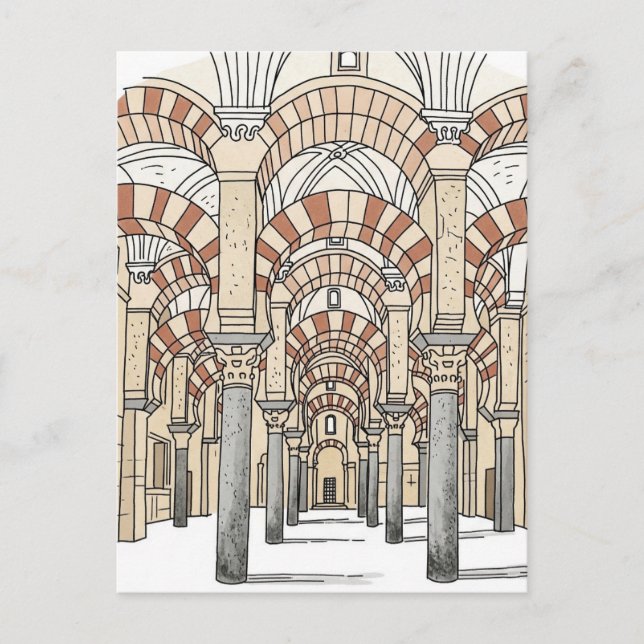 Große Moschee von Cordoba Spanien Reise Postkarte (Vorderseite)