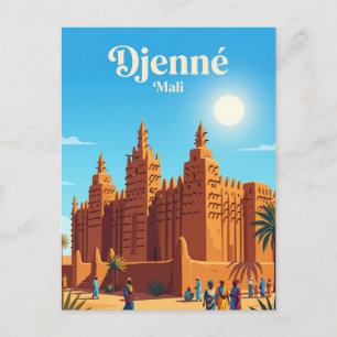 Große Moschee von Djenné Mali Postkarte