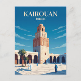 Große Moschee von Kairouan Tunesien Postkarte