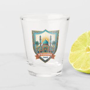 Große Moschee von N'Djamena Tschad Schnapsglas