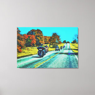 Große Motorradfahrer Leinwand Kunst
