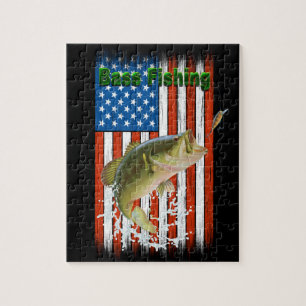 Große Mouth Bass Fishing USA Puzzle