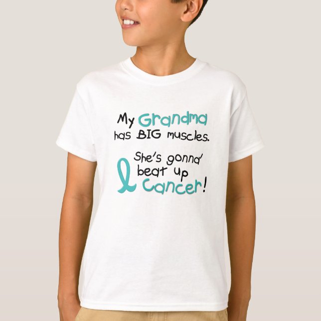 Große Muskeln 2 AQUAMARIN (Großmutter) T-Shirt (Vorderseite)