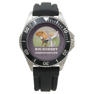 Große Nagetier-Begleiter-Club Capybara Armbanduhr