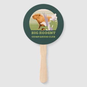 Große Nagetier-Begleiter-Club Capybara Fächer