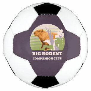 Große Nagetier-Begleiter-Club Capybara Fußball