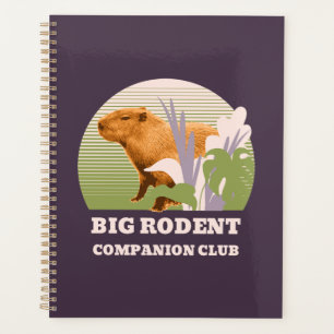 Große Nagetier-Begleiter-Club Capybara Planer