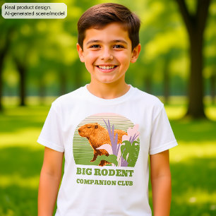 Große Nagetier-Begleiter-Club Capybara T-Shirt