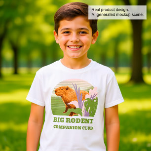 Große Nagetier-Begleiter-Club Capybara T-Shirt