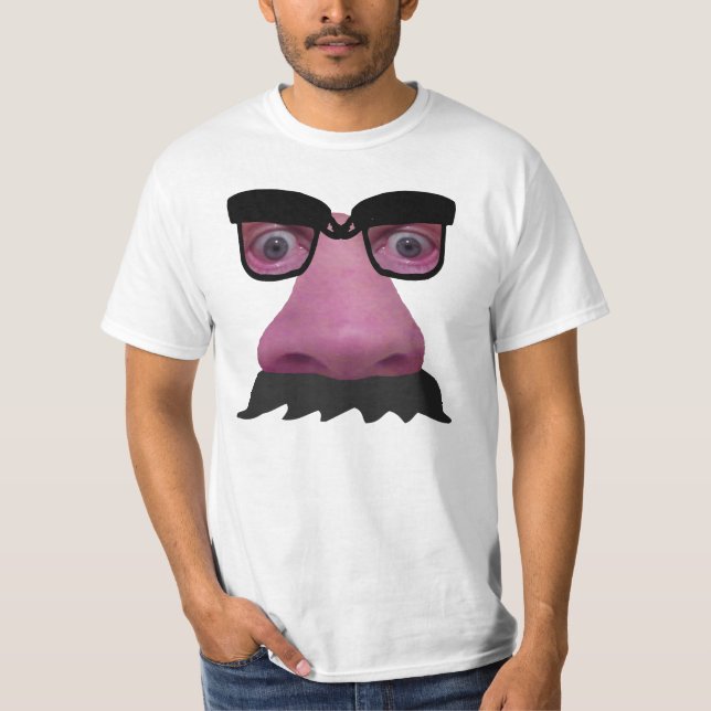Große Nase Gesicht. T-Shirt (Vorderseite)