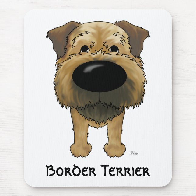 Große Nasen-Grenze Terrier Mousepad (Vorne)
