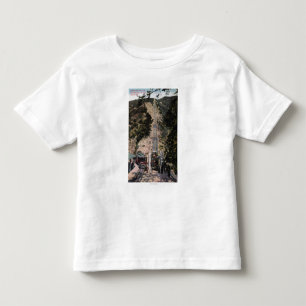 Große Neigungs-Eisenbahn-Ansicht Kleinkind T-shirt