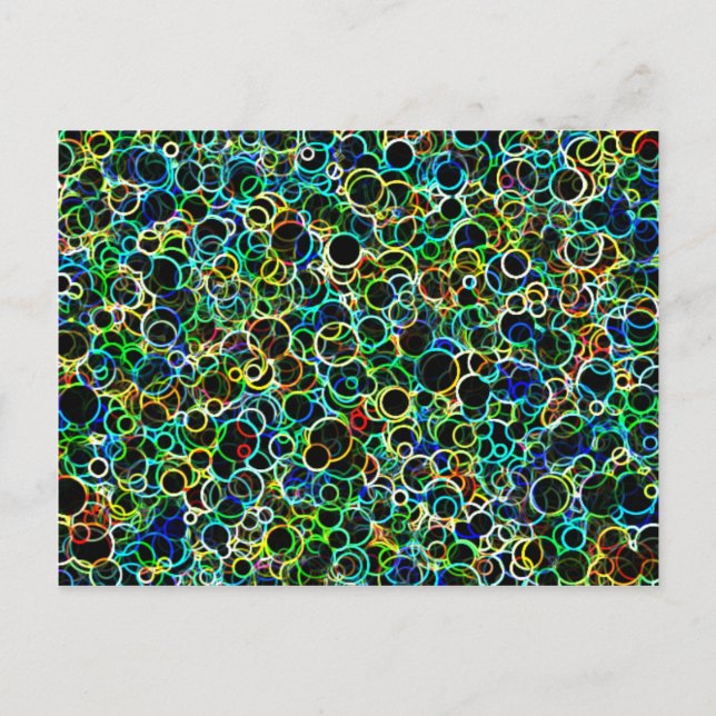 Große Neonzirkel Postkarte (Vorderseite)