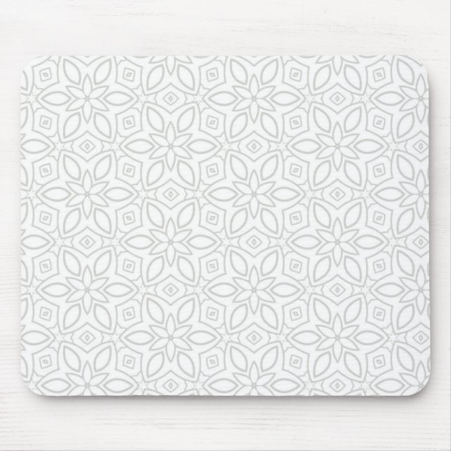 Große neutrale Boho-Geometrie-Mauspad für den Schr Mousepad (Vorne)