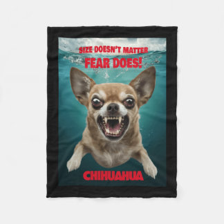 Größe nicht ...Angst tut! Aufkleber Fleecedecke