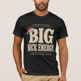 Große Nick Energie Lustige Weihnachten Vintage-Typ T-Shirt