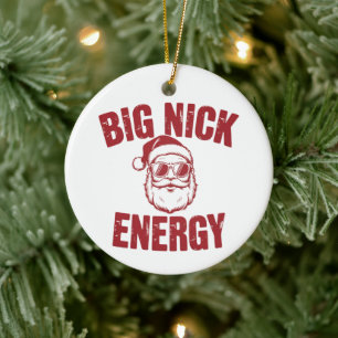 Große Nick Energie Lustiger Weihnachtsmann Unanstä Keramik Ornament