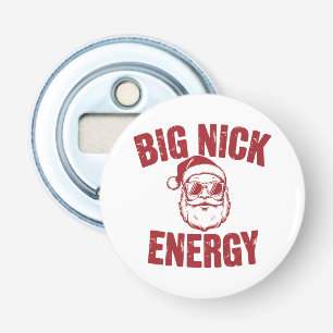 Große Nick Energie Lustiger Weihnachtsmann Unfreun Flaschenöffner