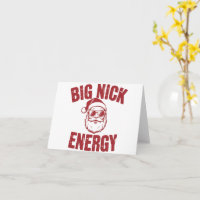Große Nick Energie Lustiger Weihnachtsmann Unfreun