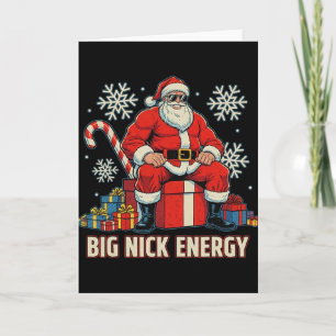 Große Nick Energie Lustiger Weihnachtsmann Weihnac Karte