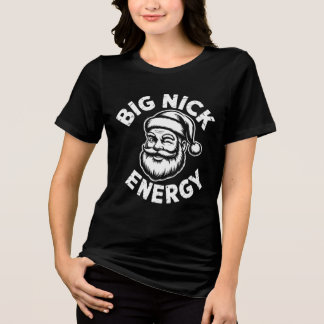 große Nick-Energie Tri-Blend Shirt