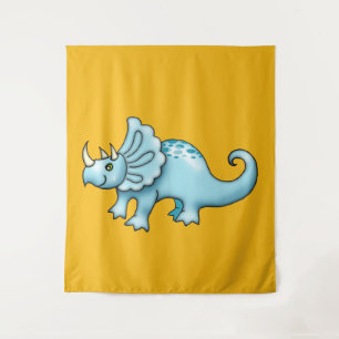 Große Niedliche Triceratops Kids Wall Hängen für Z Wandteppich