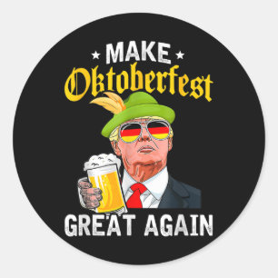 Große Nochmal Funny Pro Trump 2024 Runder Aufkleber