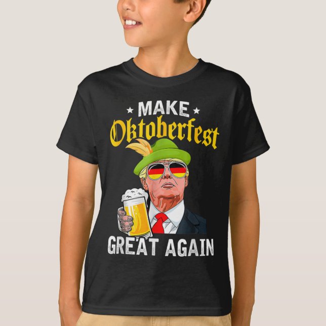 Große Nochmal Funny Pro Trump 2024 T-Shirt (Vorderseite)