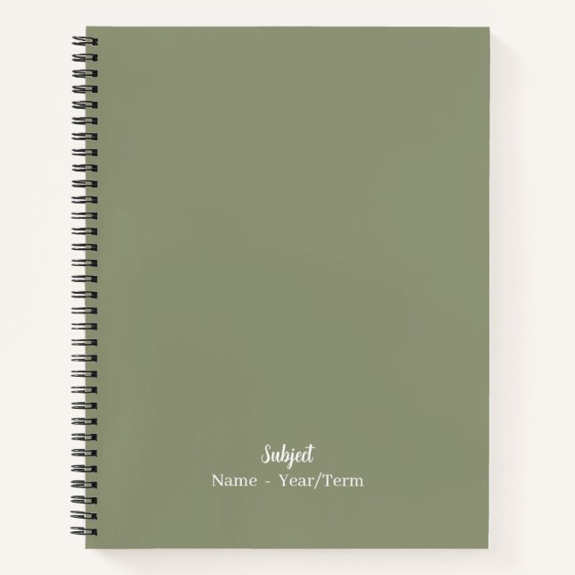 Größe Notizbuch (Vorderseite)