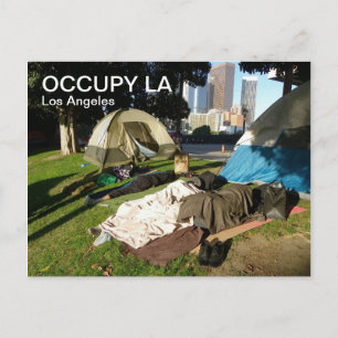 Große Occupy LA Postcard! Postkarte